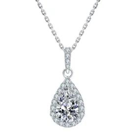 1.0 Carats VVS1 Moissanite Pendant Necklace for Women 0081