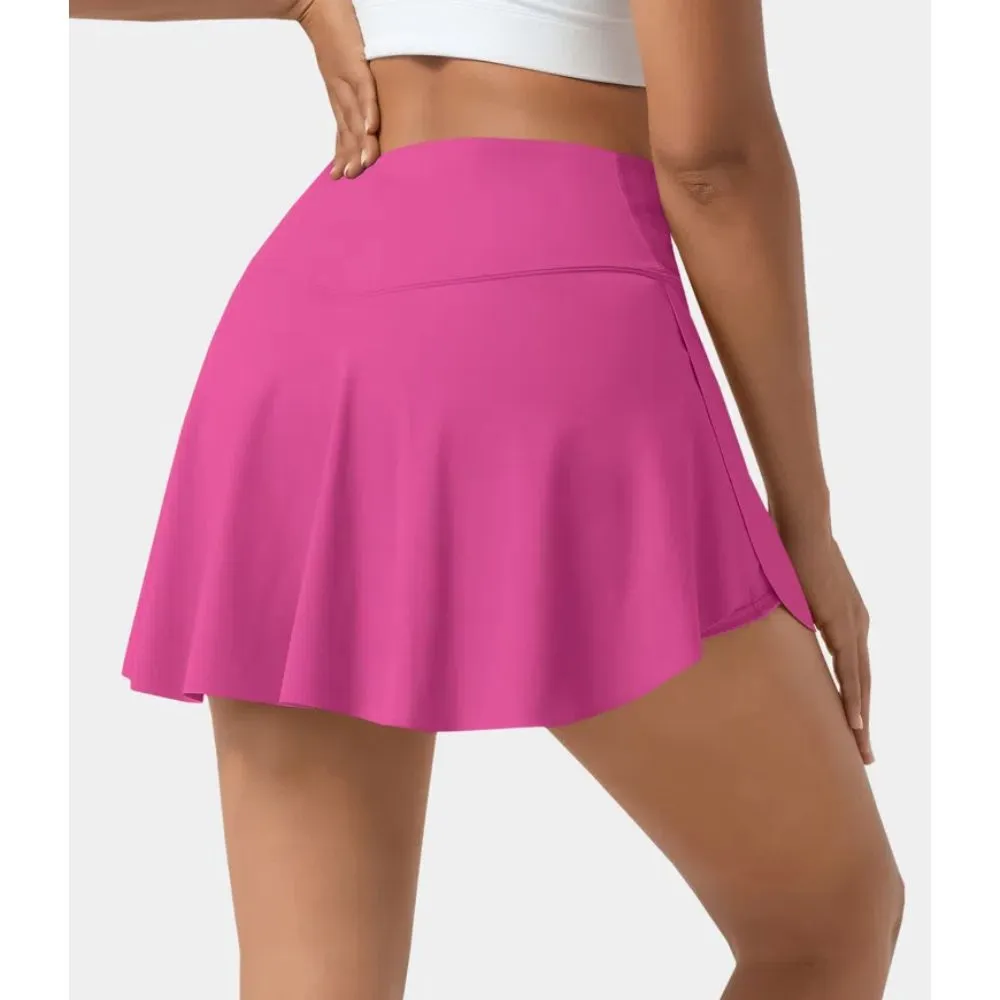 2 In 1 Side Pocket Tennis Skirt