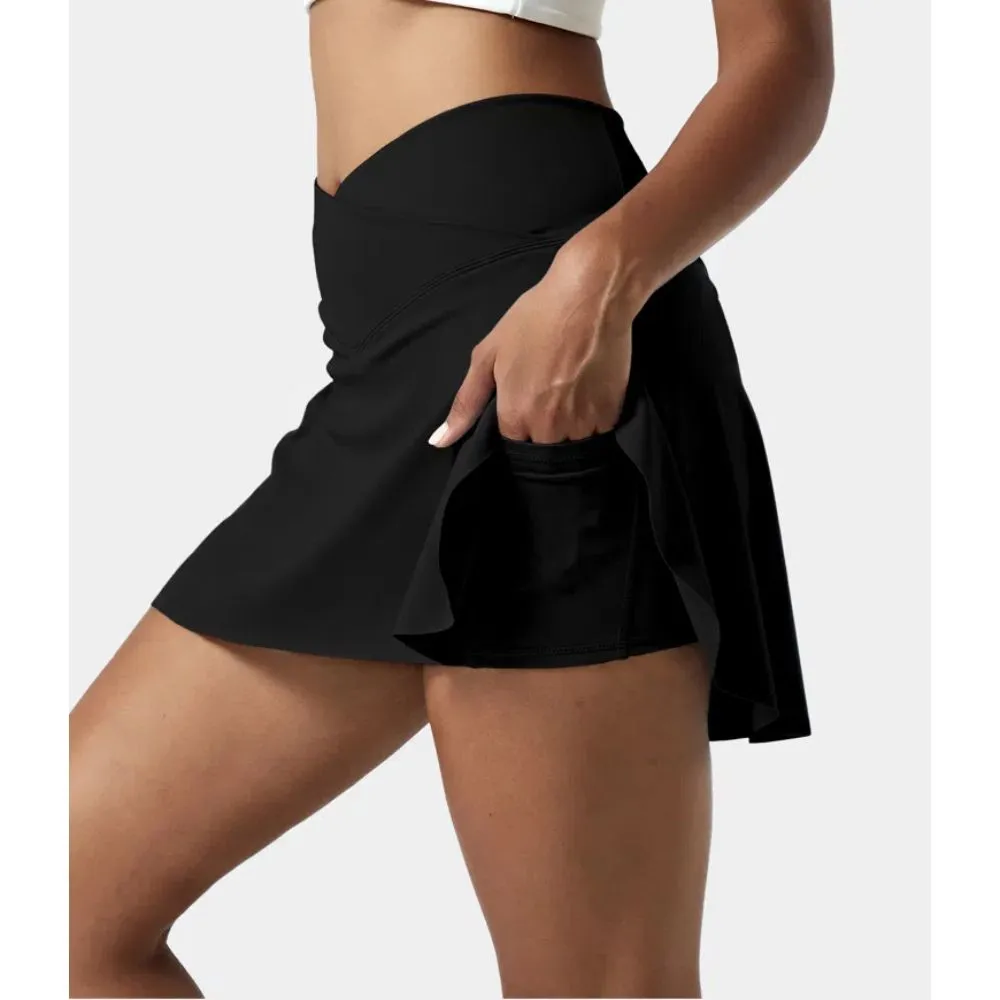 2 In 1 Side Pocket Tennis Skirt