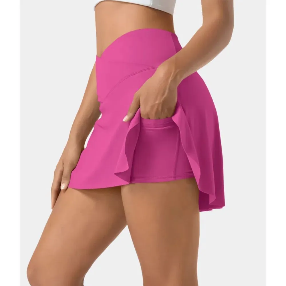 2 In 1 Side Pocket Tennis Skirt