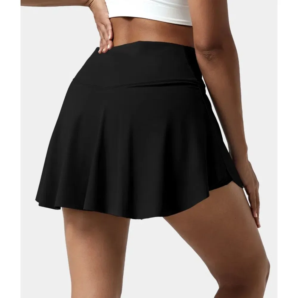 2 In 1 Side Pocket Tennis Skirt