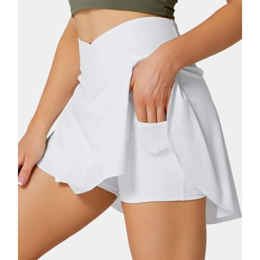 2 In 1 Side Pocket Tennis Skirt