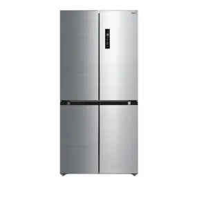 474L Cross Door Fridge Freezer Stainless Steel