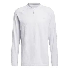 adidas Golf Ultimate365 Tour Primeknit Long Sleeve Polo Shirt - White