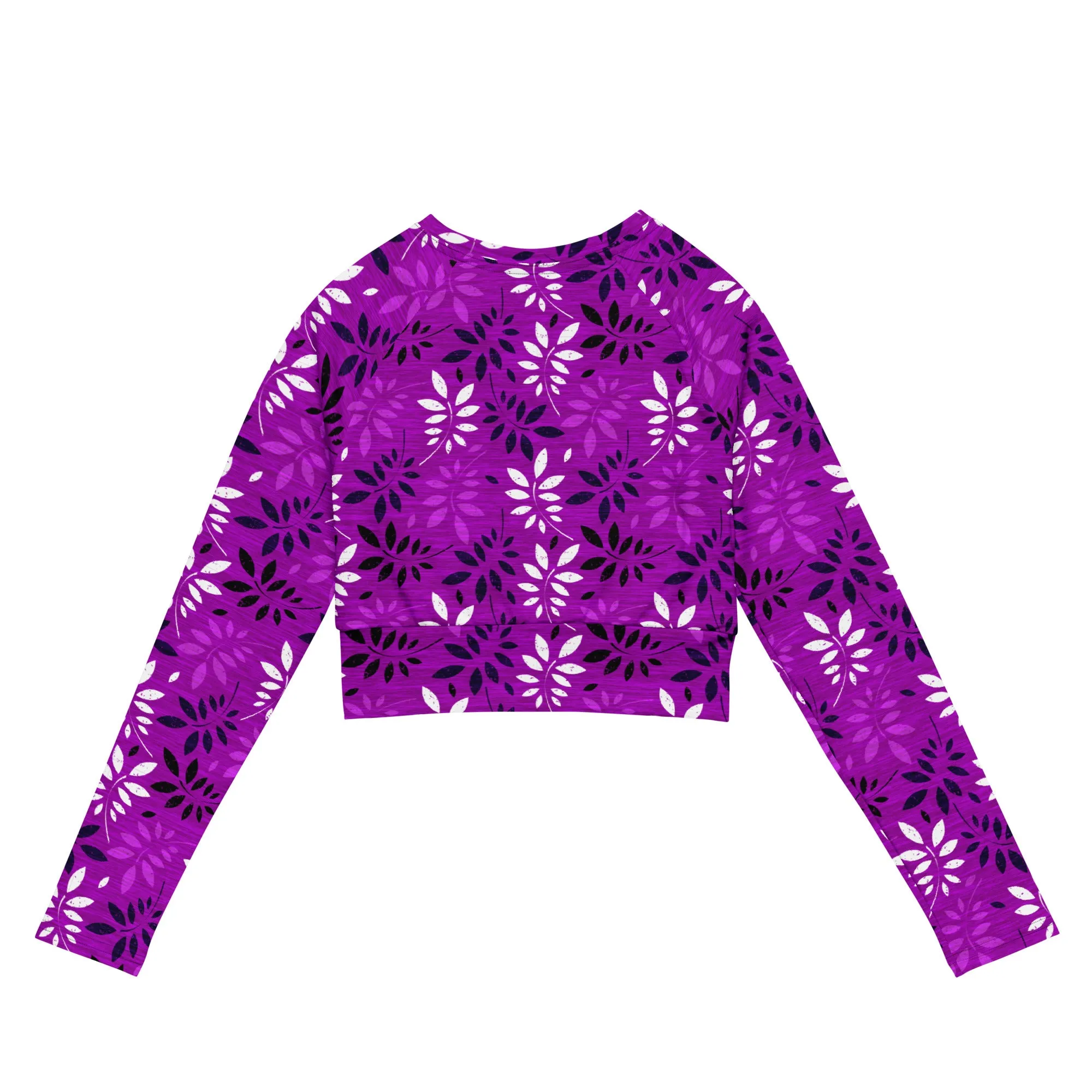 Amethyst Arbor Recycled long-sleeve crop top