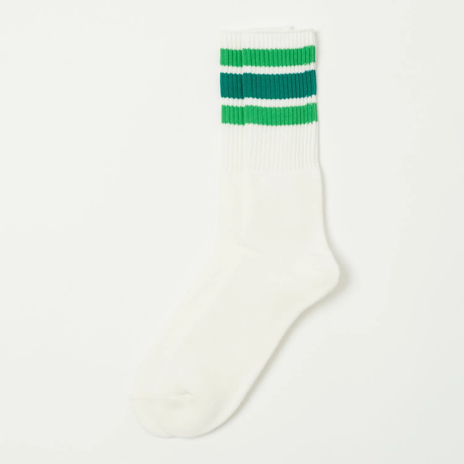 Anonymous Ism 3 Line Crew Socks - Green