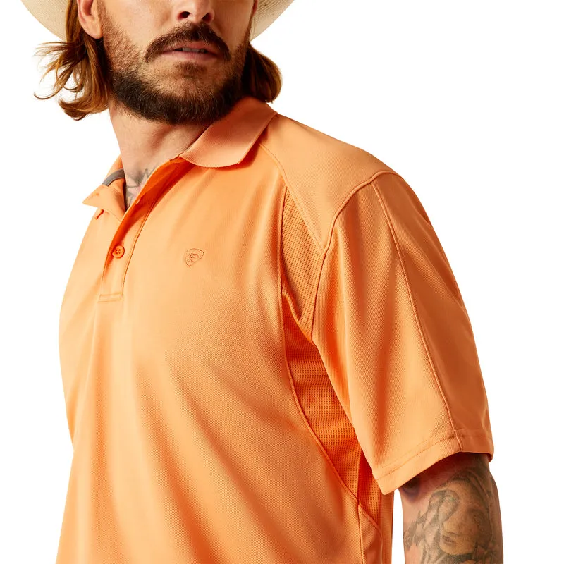 'Ariat' Men's AC Polo - Prawn