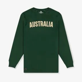 Australian Boomers 2023 FIBA Basketball World Cup iPerform Long Sleeve T-Shirt - Green