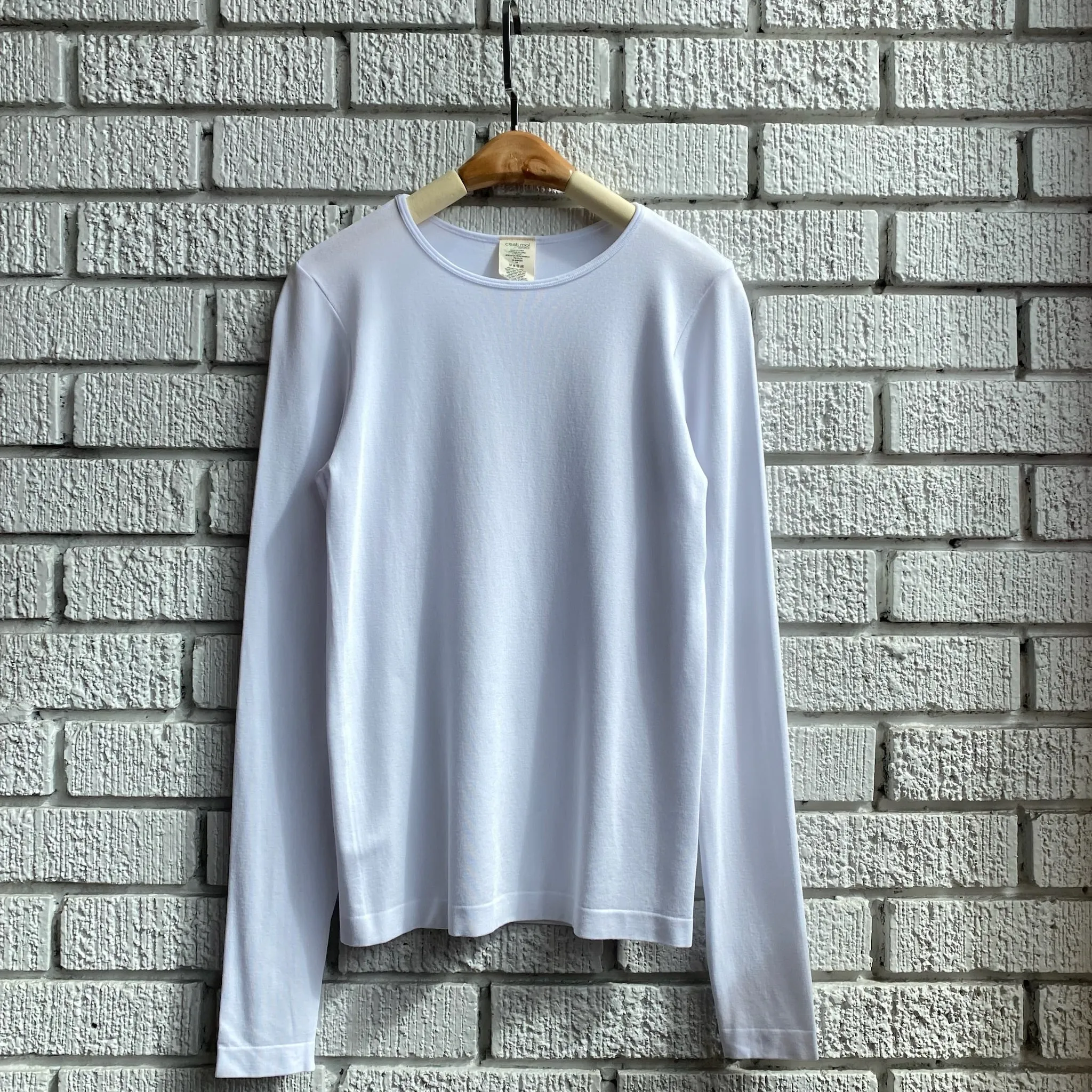 Bamboo Crew Neck Long Sleeve Top