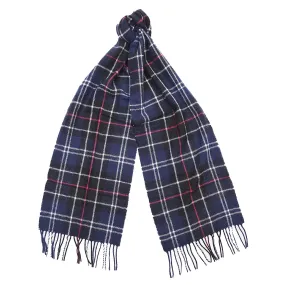 Barbour Tartan Lambswool Scarf Navy / Red