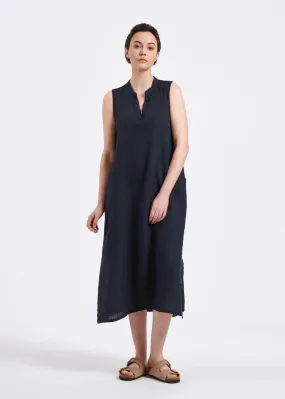 BONITA LINEN MIDI DRESS - HUMILITY