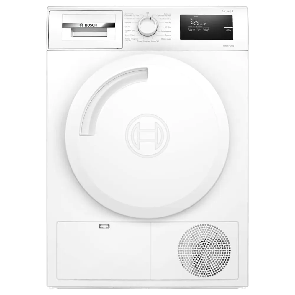 Bosch Series 4 8KG Freestanding Heat Pump Tumble Dryer - White | WTH84001GB