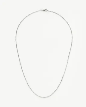 Box Link Chain Necklace | Sterling Silver