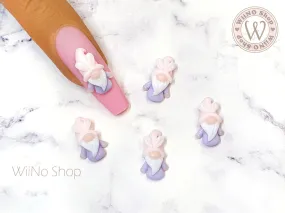 Bunny Hat Gnome 3D Handmade Nail Art Charm - 2 pcs