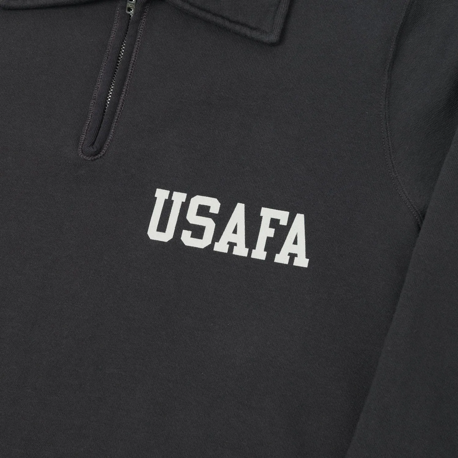 Buzz Rickson's U.S. Air Force Academy Half Zip Sweatshirt - Black