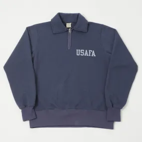 Buzz Rickson's U.S. Air Force Academy Half Zip Sweatshirt - Navy