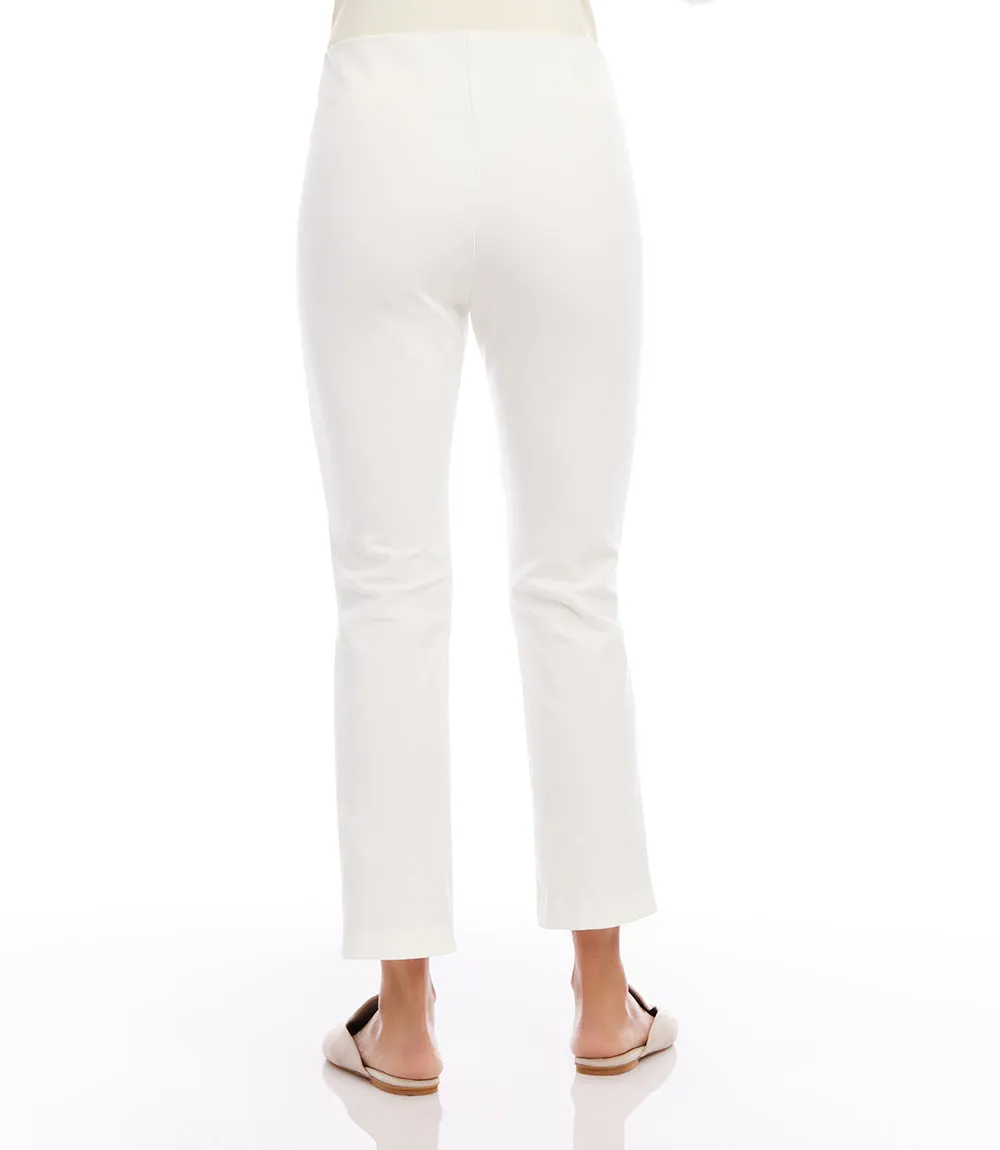 Cropped Pintuck Pants