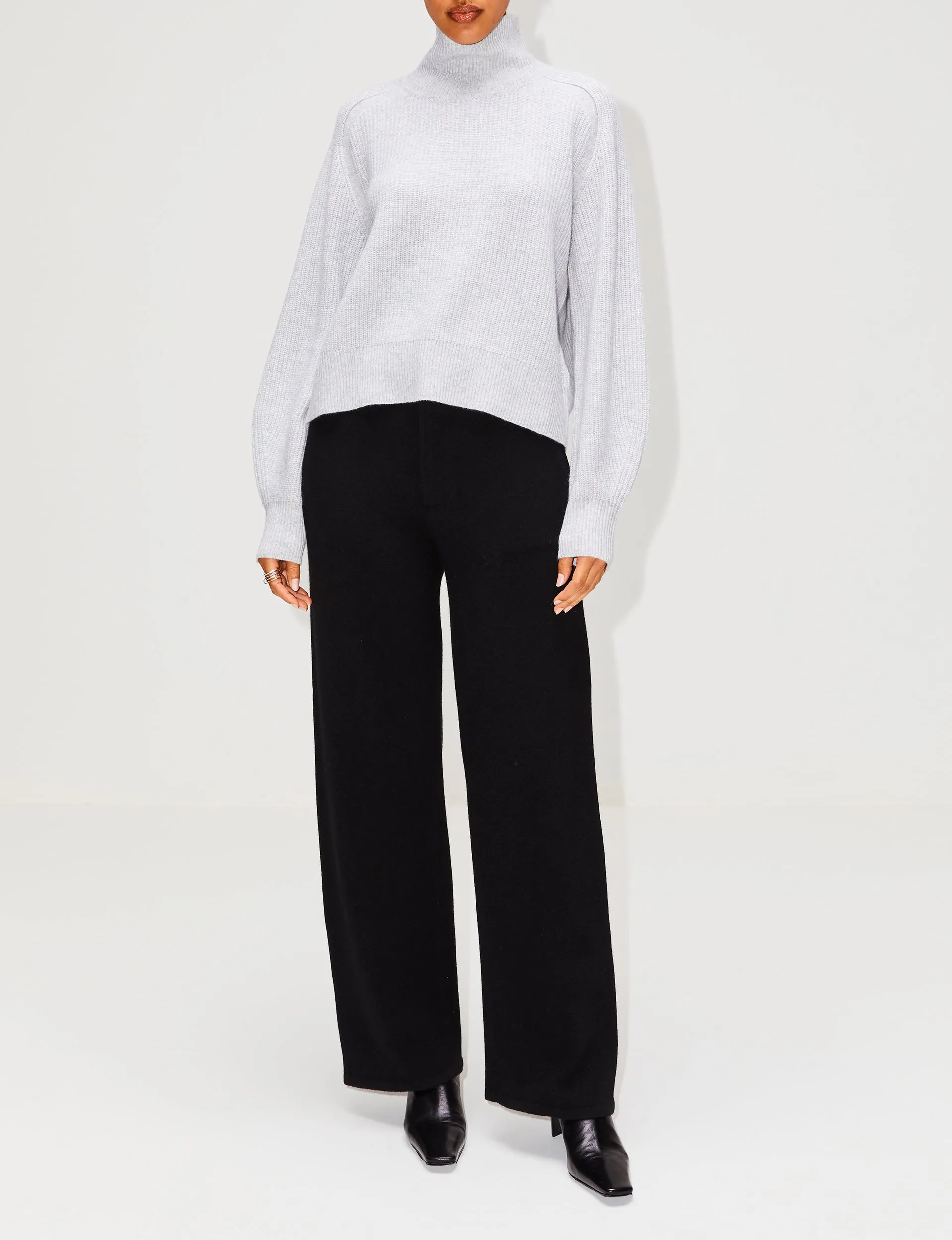 Cropped Turtleneck Sweater