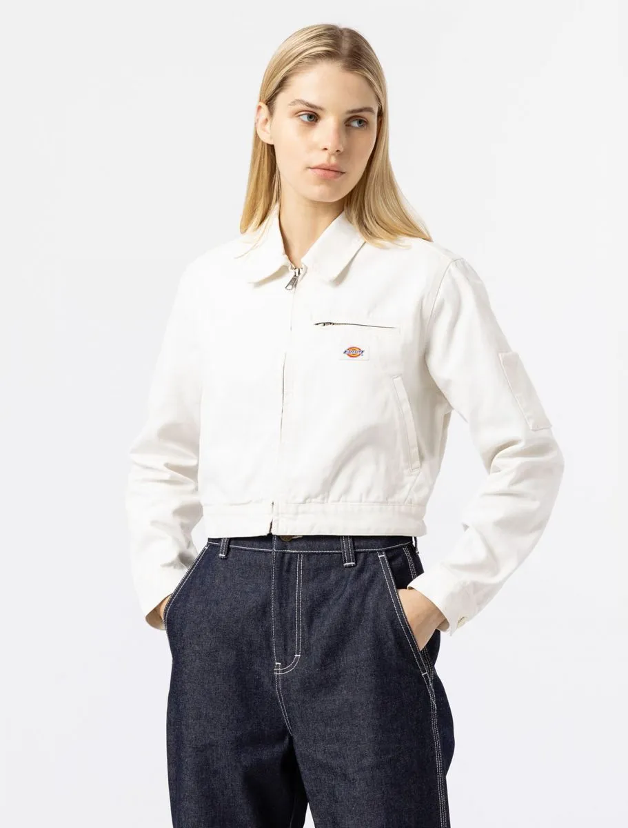 Dickies women's jacket in Duck DK0A4XMSC431 milk white canvas