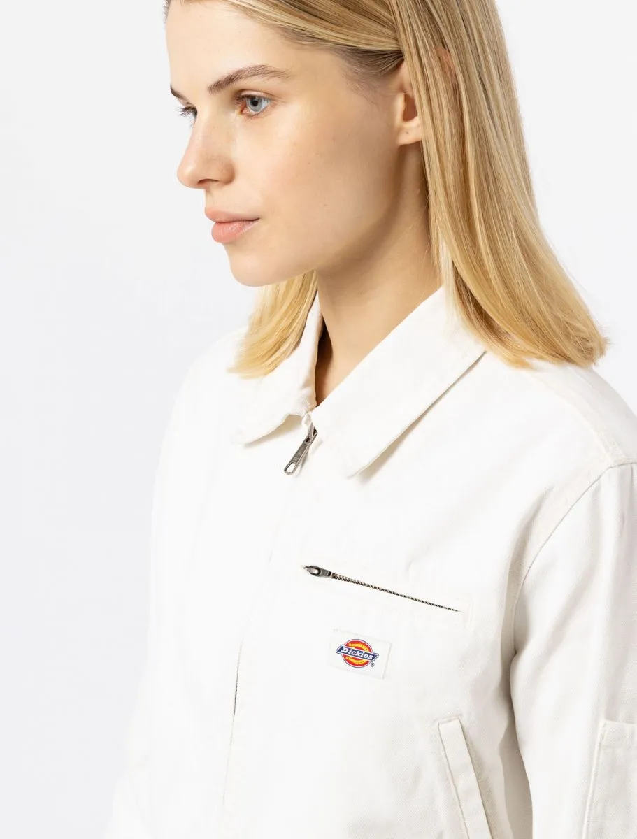 Dickies women's jacket in Duck DK0A4XMSC431 milk white canvas