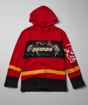 Dodge Demon Hockey Long Sleeve Jersey -  Red