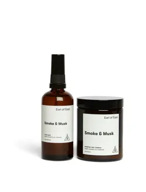 Earl of East Candle   Home Mist Duo Gift Set Smoke Musk