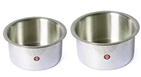 Embassy Aluminium Tope, Set of 2 (Sizes 12 & 13) - 1750 & 2200 ml