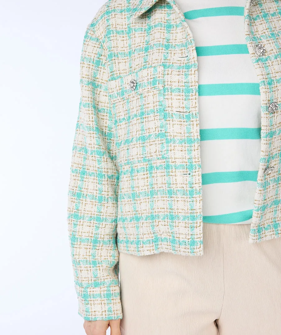 Esqualo ‘Midi Check Jacket’