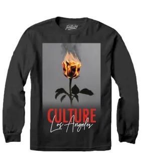 FLAME ROSE CULTURE LONG SLEEVE TEE