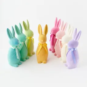 Flocked Bunnies with Bows