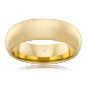 Full Dome 7mm - 18ct Yellow Gold