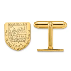 GP Sterling Silver Dartmouth College Crest Cuff Links