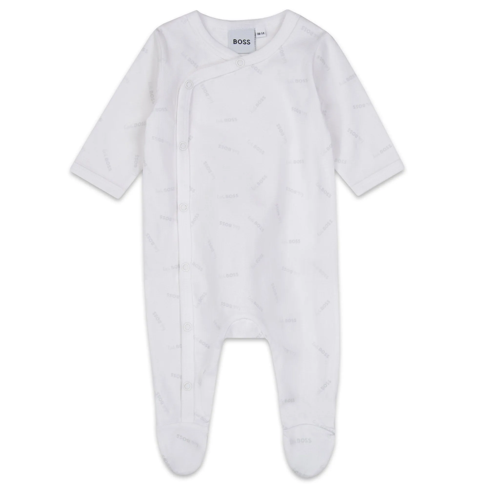 Hugo Boss Baby White Sleeper & Hat Set _ J98379-10B