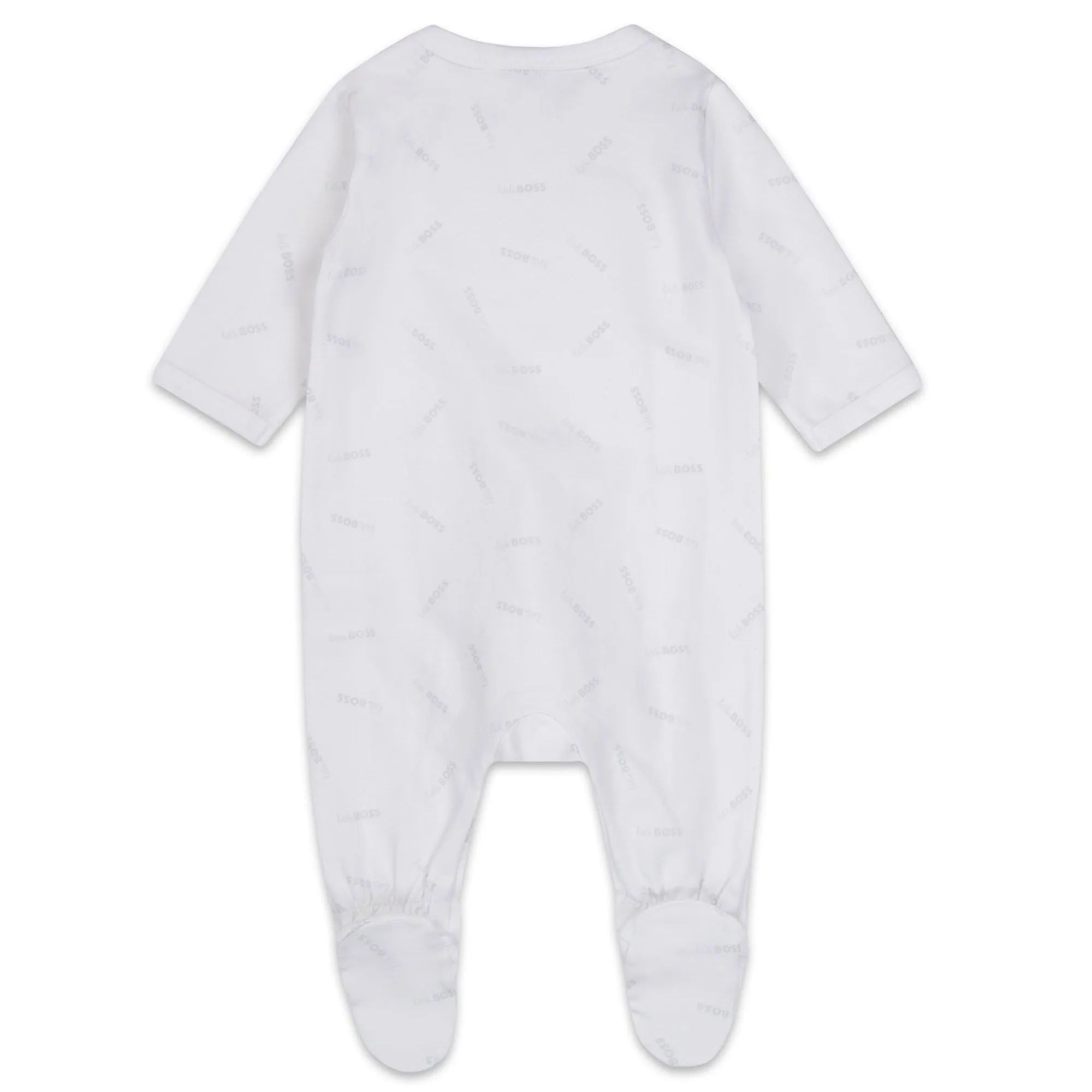 Hugo Boss Baby White Sleeper & Hat Set _ J98379-10B