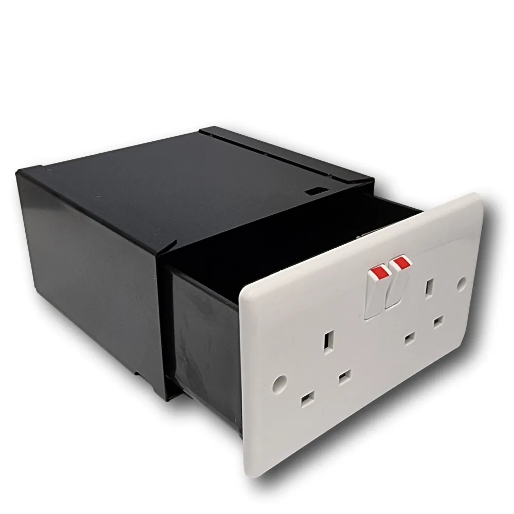 Imitation Double Plug Socket Wall Safe