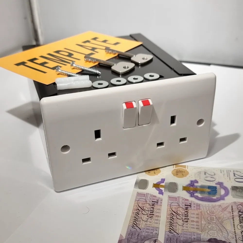 Imitation Double Plug Socket Wall Safe