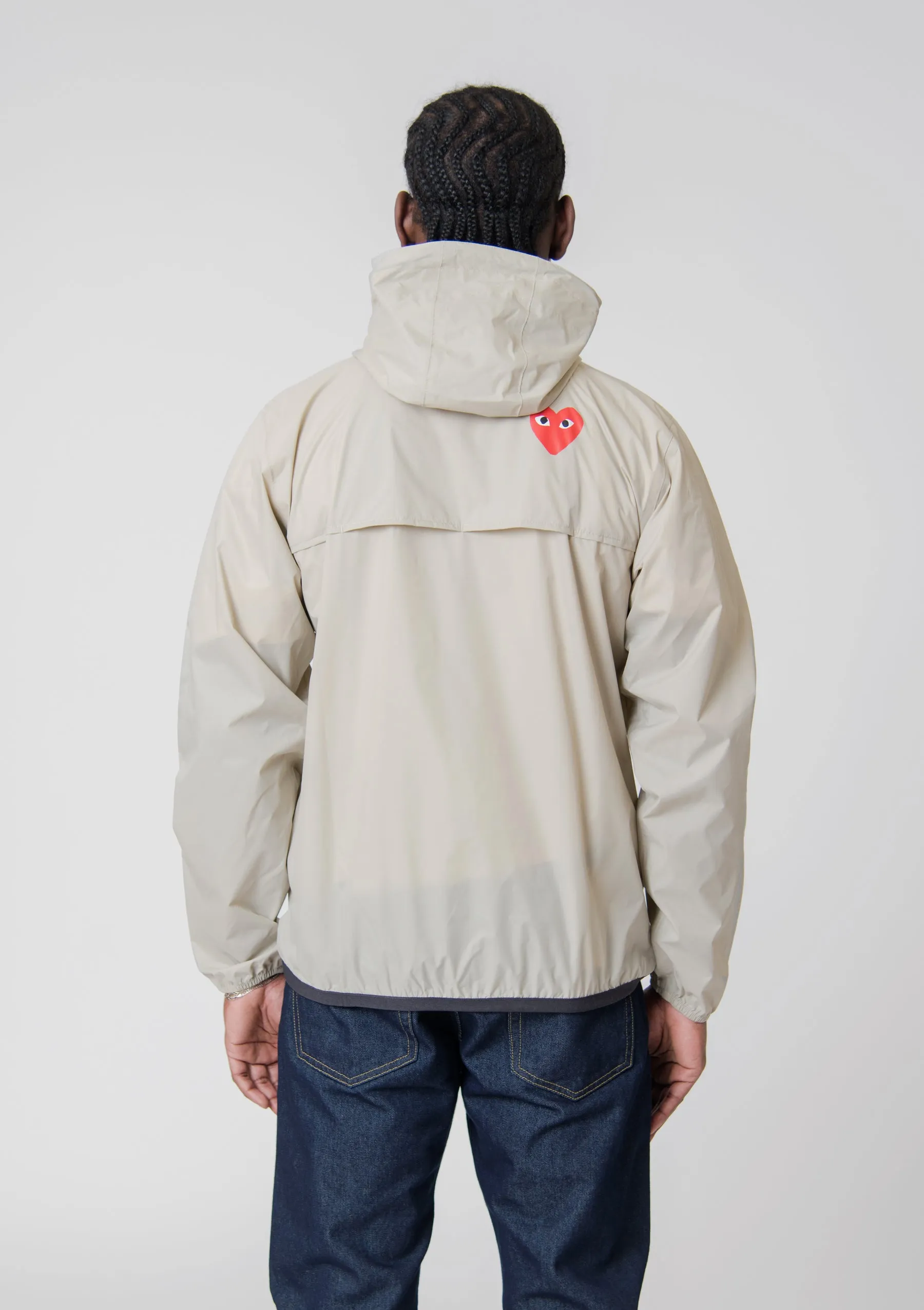 K-WAY Half-Zip Packable Jacket Beige J502-3