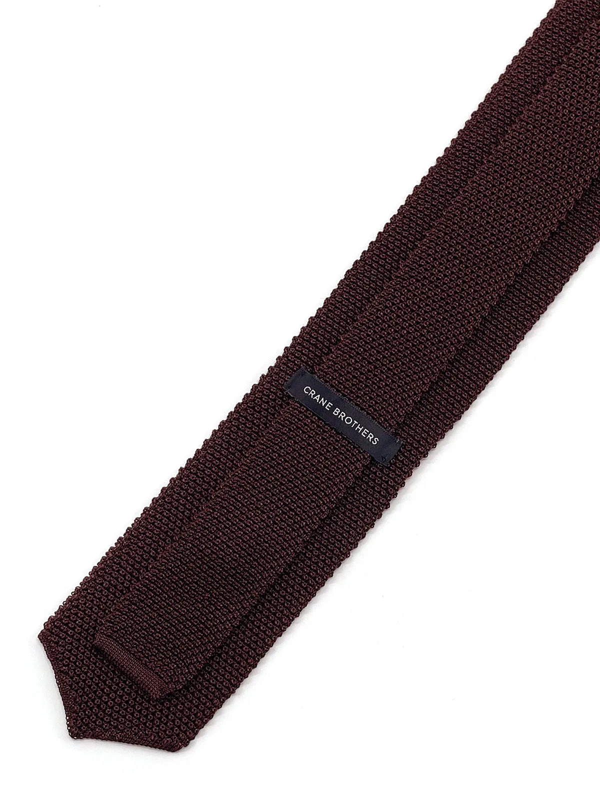 Mahogany Knitted Silk Tie