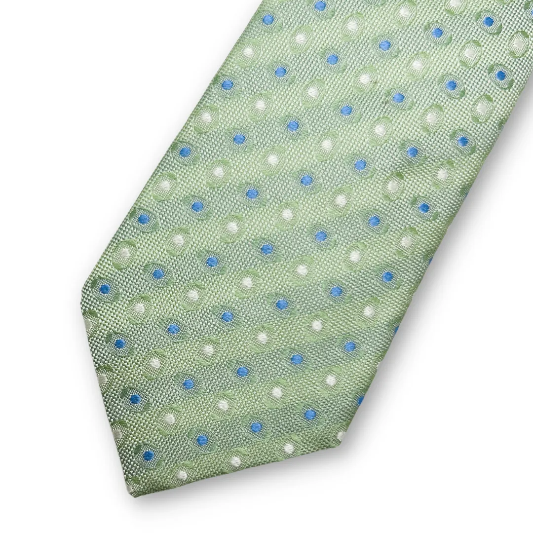 Paul Lawrence Boys Italian Silk Tie _Green 104-3