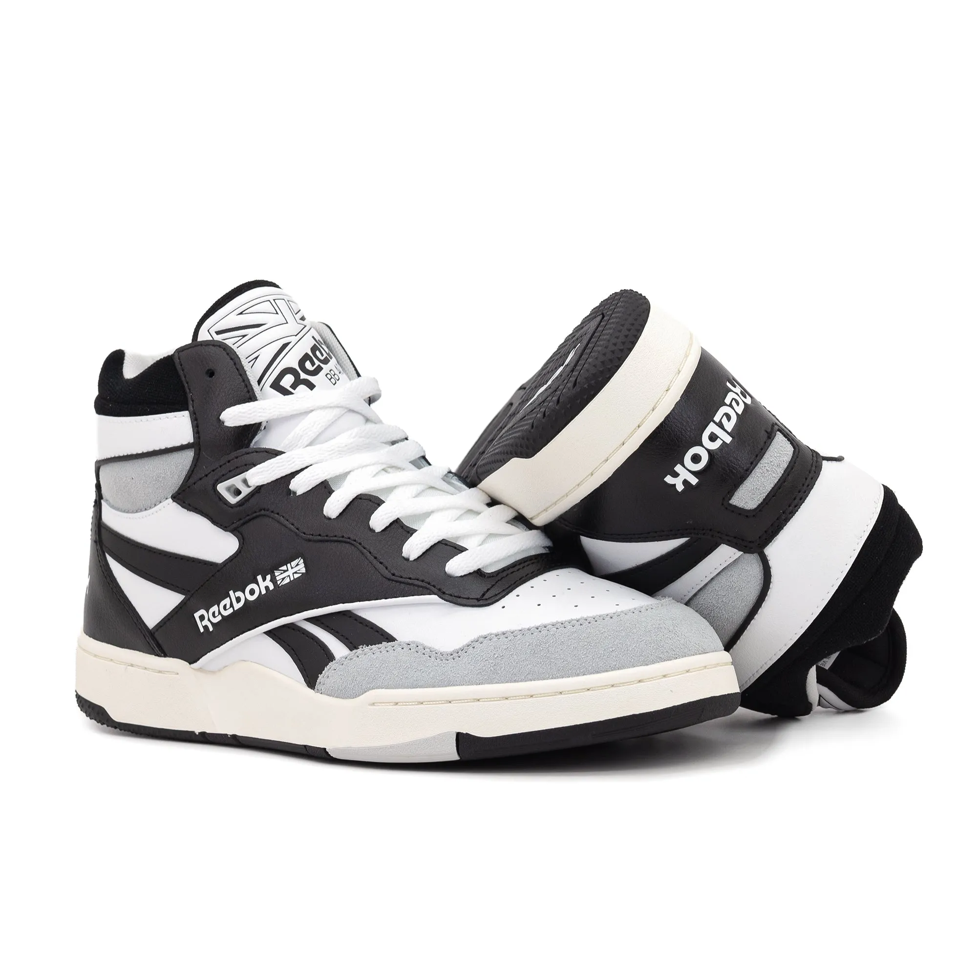 Reebok BB 4000 II Mid Black/White/Pure Grey 2