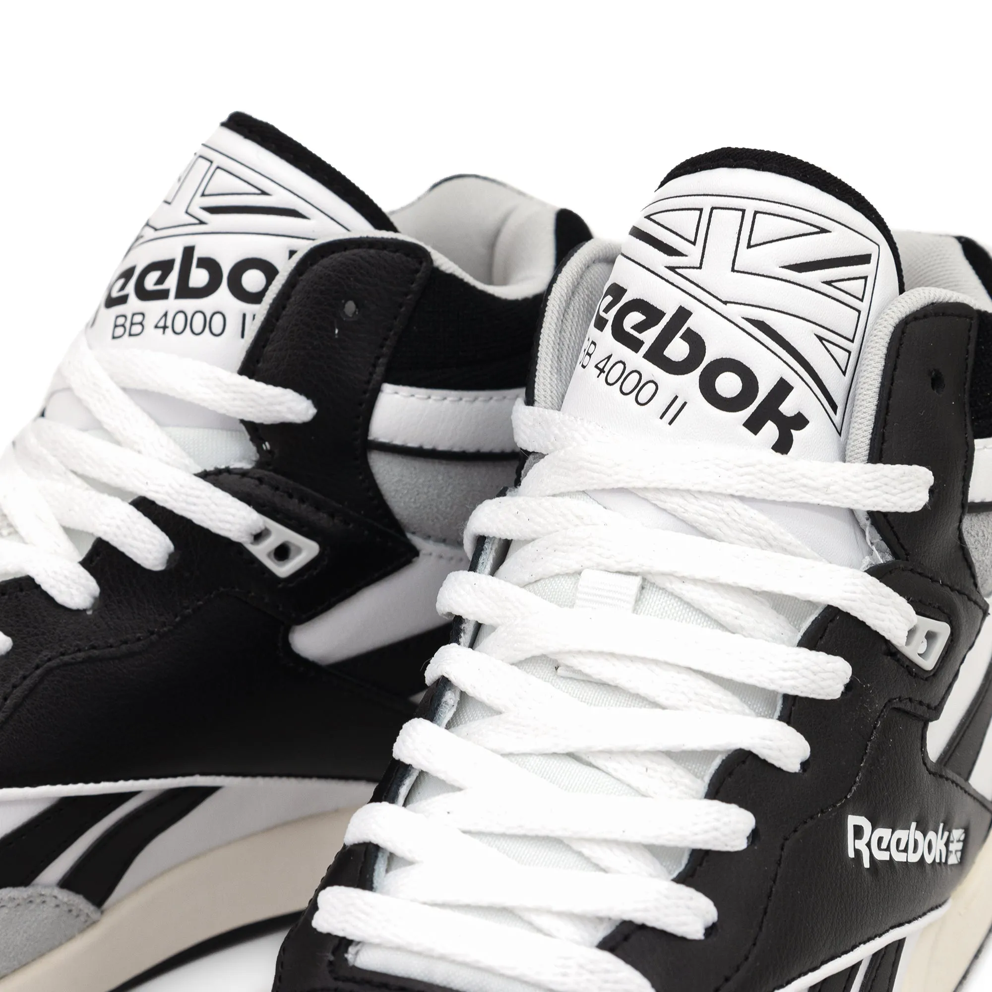 Reebok BB 4000 II Mid Black/White/Pure Grey 2