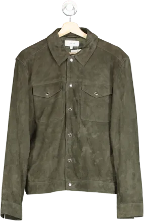 REISS Green Suede Jacket UK M