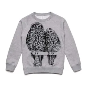 Ruru (Grey Marle) Sweatshirt (4, 6, 8 & 12 years)