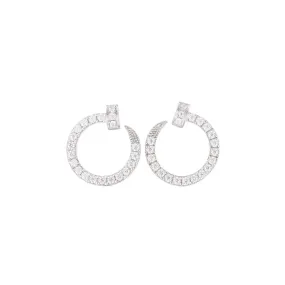 S925 Moissanite Open Hoop Earrings