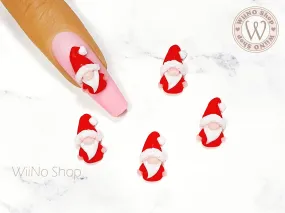 Santa Claus Gnome 3D Handmade Nail Art Charm - 2 pcs