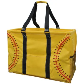 Softball Yellow NGIL Mega Shopping Utility Tote Bag