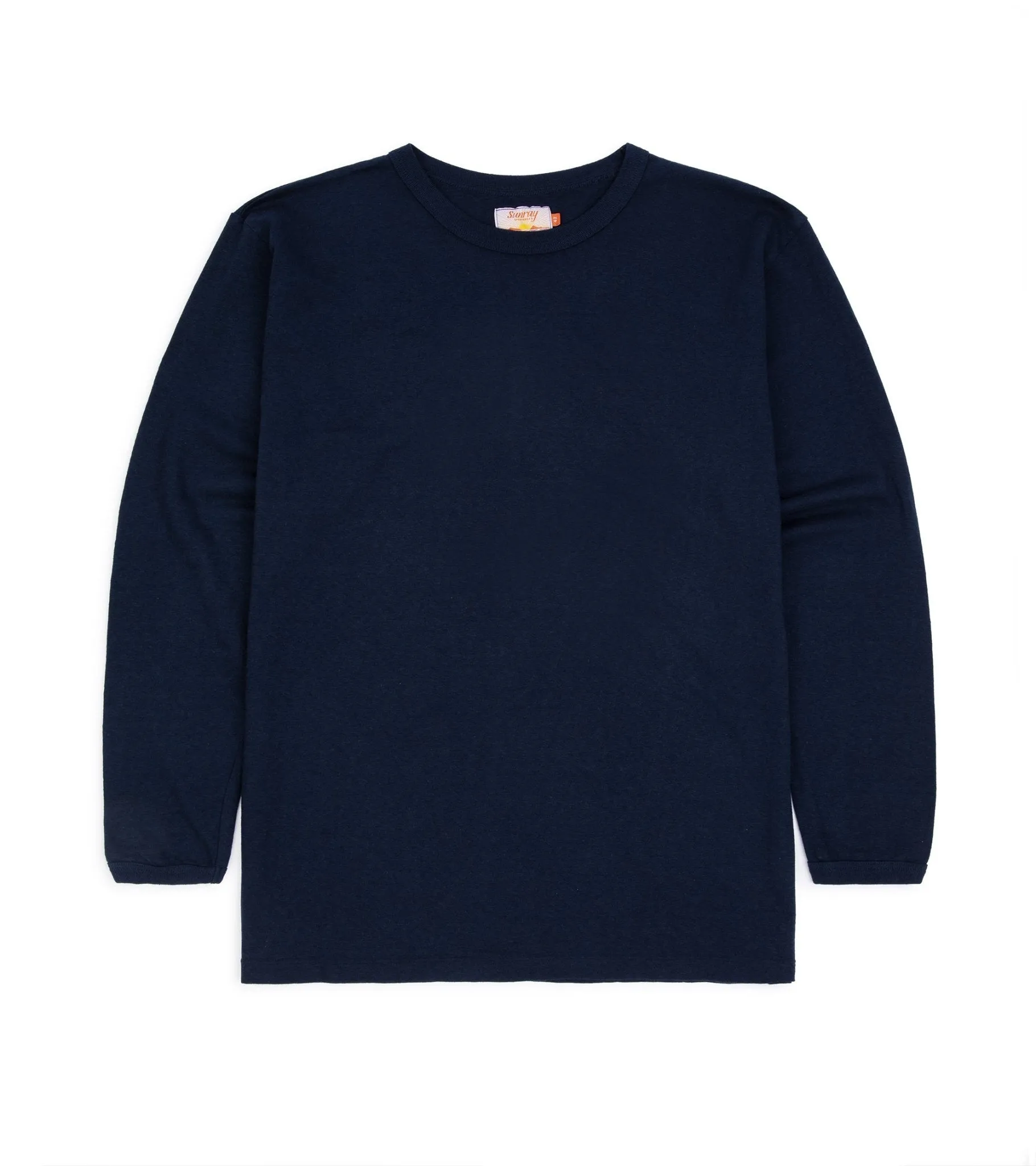 Sunray Sportswear Haleiwa Long Sleeve Cotton T-Shirt: Dark Navy