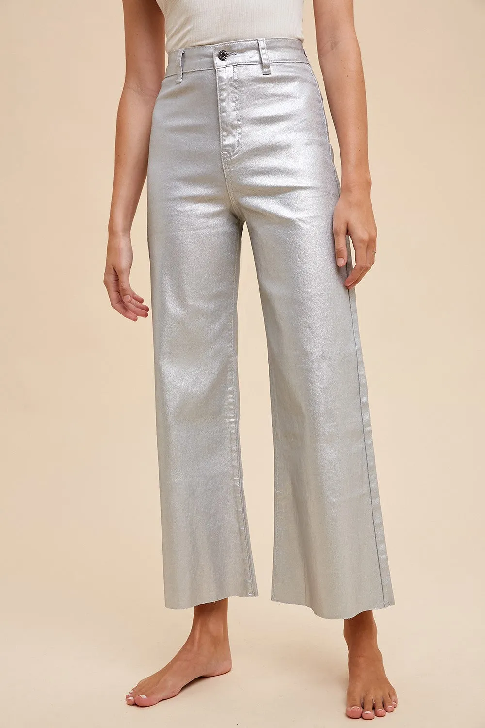 'Time to Shine' Pants - Silver