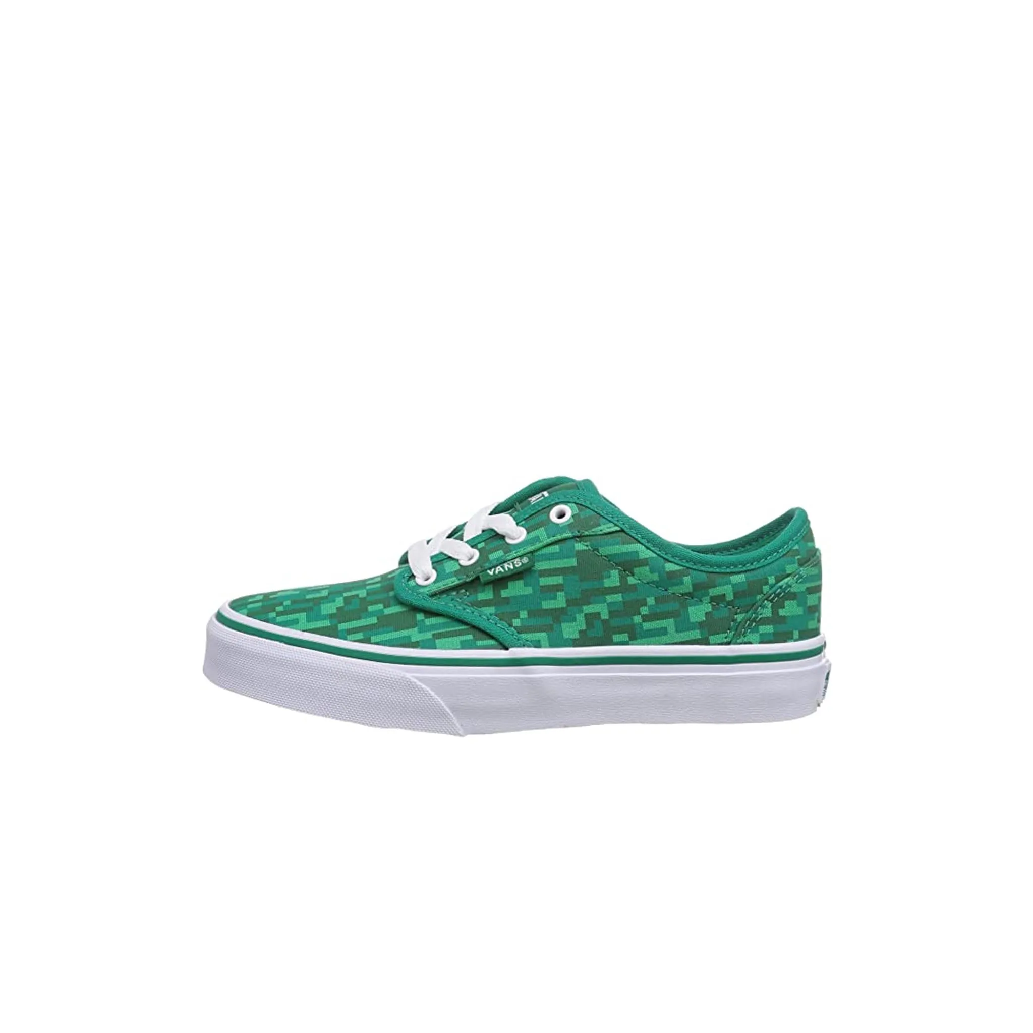 Vans Atwood Lace-Up Green Canvas Kids Plimsolls ZNRFDN