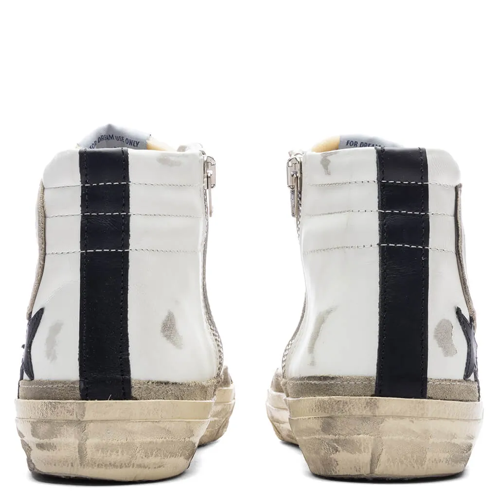 Women's Slide - White/Yellow/Black